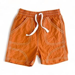 Y2K Le Top Baby Toddler Boy Swim Trunks Rustic Burnt Orange Size 12 Months